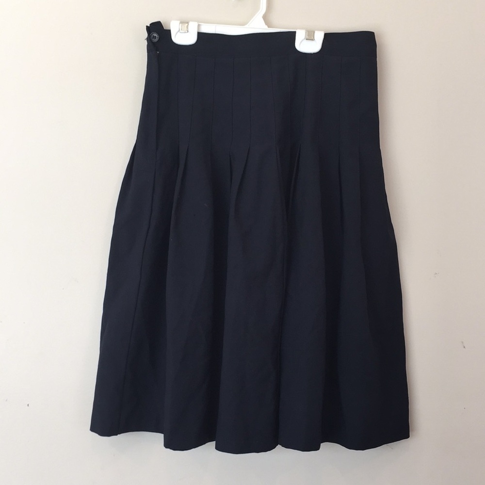 ❤️ Navy Pleated School Skirt